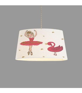 Minibabyroom Pembe Balerin Kız ve Kuğu Temalı Çocuk Odası Sarkıt Avize