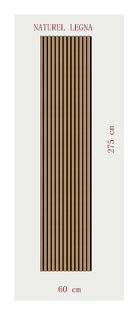 AKUSTİK ESNEK KEÇE PANEL 60x275 CM – NATUREL LEGNA