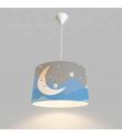 Minibabyroom Mavi Ay ve Yıldızlar Temalı Çocuk Odası Sarkıt Avize