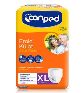 Canped Emici Külot Hasta Bezi XLarge | 30’lu Paket