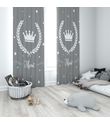 Minibabyrooms Kral Tacı ve Yıldızlar Temalı Fon Perde