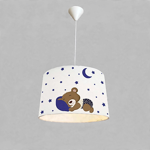 Minibabyroom Uyuyan Ayıcık Temalı Çocuk Odası Sarkıt Avize