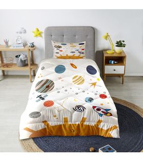 Minibabyrooms Güneş ve Gezegenler Desenli Kapitone Yorgan