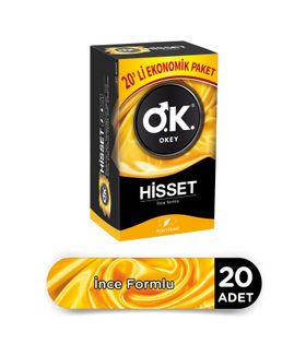 Okey Prezervatif Hisset 20li - Ekonomik