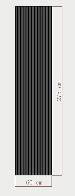Akustik Esnek Keçe Panel 60x275 cm - Antrasit