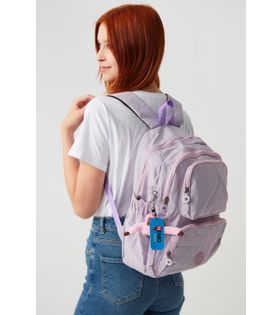 Nemo Bags Okul Çantası Unisex Lila Orta Boy Su Geçirmez Klinkır Kumaş Seyahat Laptop Çantası Su Geçirmez