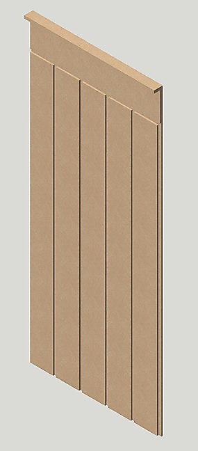 45 cm Genişlik x 105 cm Ham mdf Duvar paneli ( 10 mm kalınlık )