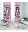 Minibabyrooms Pembe Kromi Temalı Fon Perde