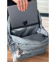 NEMO BAGS Unisex GRİ Sırt Çantası Okul Çantası Laptop ve Seyahat Çantası Su Geçirmez Spor Çantası 40x30x15cm