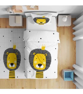 Minibabyrooms Benekli Aslan Temalı Nevresim Takımı