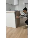 36 cm Genişlik x 105 cm ( ÜSTÜ OVAL ) Ham mdf Duvar paneli ( 10 mm kalınlık )
