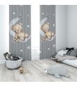 Minibabyrooms Ayda Uyuyan Ayıcık Temalı Fon Perde