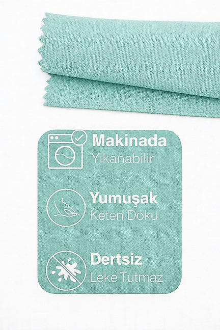 PerdeYap Kadife Dokulu Mint Kırlent Yastık Kılıfı ( 2 Adet )