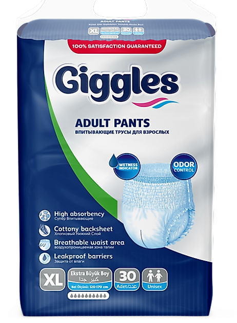 Giggles Emici Külot Jumbo XLarge 30’lu | Konforlu & Güvenli