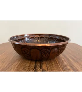 Bakır Renkli Metal Hamam Tası