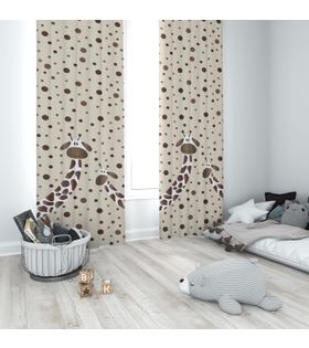 Minibabyrooms Zürafalar Temalı Fon Perde