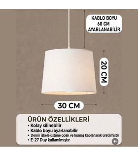 Minibabyroom Mavi Ay ve Yıldızlar Temalı Çocuk Odası Sarkıt Avize
