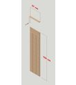 27 cm Genişlik x 105 cm Ham mdf Duvar paneli ( 10 mm kalınlık )