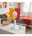 Minibabyrooms Galatasaray Parçalı Desenli Ahşap Oyma Ayak Abajur