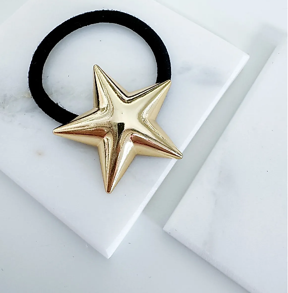 Gold Metal Star Pinterest Lastikli At Kuyruğu Tokası