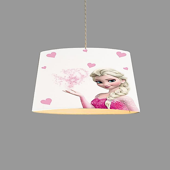 Minibabyroom Elsa ve Pembe Kalplar Temalı Çocuk Odası Sarkıt Avize