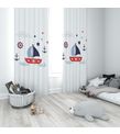 Minibabyrooms Yelkenli Temalı Fon Perde