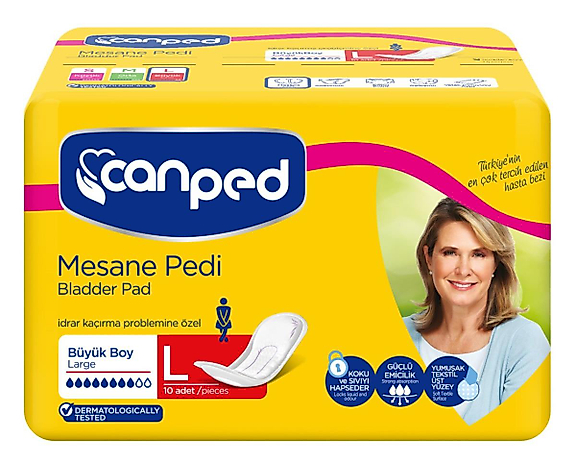 Canped Kadın Mesane Pedi Large | 10’lu Paket Konforlu Kullanım
