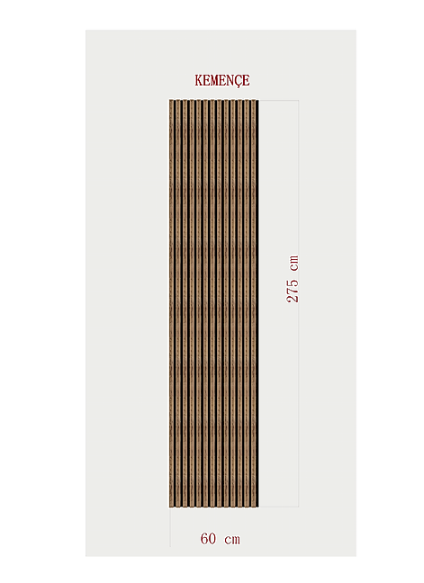 AKUSTİK ESNEK KEÇE PANEL 60x275 CM – KEMENÇE