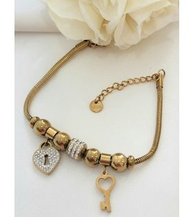 Thekey Charm Çelik Bileklik(17cm+5cm)