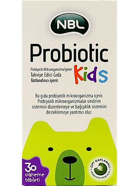 NBL Probiotic Kids 30 Çiğneme Tableti