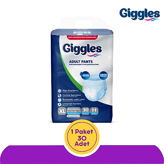 Giggles Emici Külot Extra Büyük (XL) 30 Adet