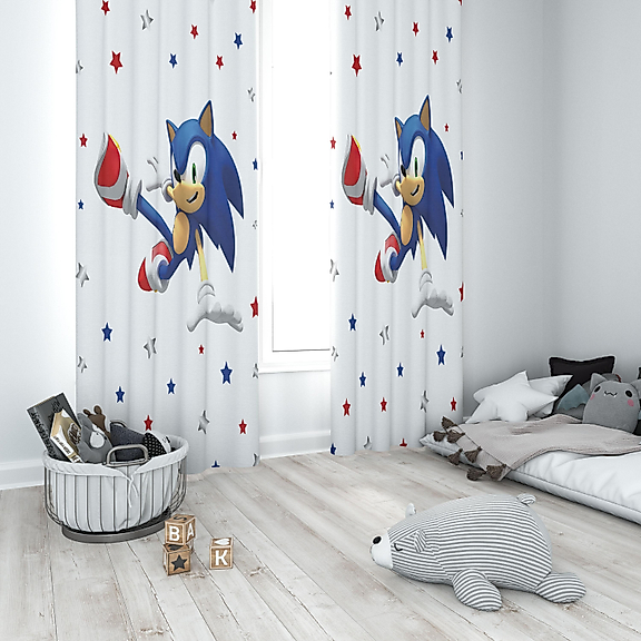 Minibabyrooms Sonic Temalı Fon Perde