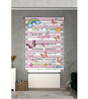 Minibabyrooms Pembe Beyaz Şeritli Elsa ve Seksek