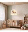 Minibabyroom Ayda Uyuyan Ayıcık Beyaz Zemin Temalı Çocuk Odası Sarkıt Avize