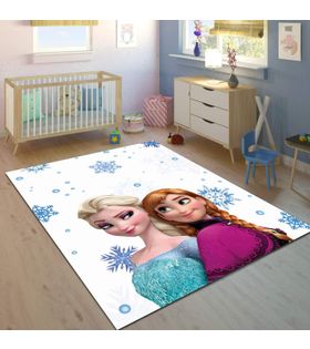 Minibabyrooms Elsa ve Anna Desenli 8 mm Kalınlıkta Çocuk Odası Halısı