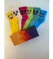 6'lı Gülen Yüz Emojili Pamuklu Kadın Çorap / LES MINORIA
