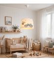 Minibabyroom Klasik Araba ve Bolonlar Temalı Çocuk Odası Sarkıt Avize