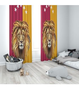 Minibabyrooms Aslan Kral Temalı Fon Perde