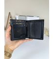 Passcase 2070 Hakiki Deri Siyah Cüzdan