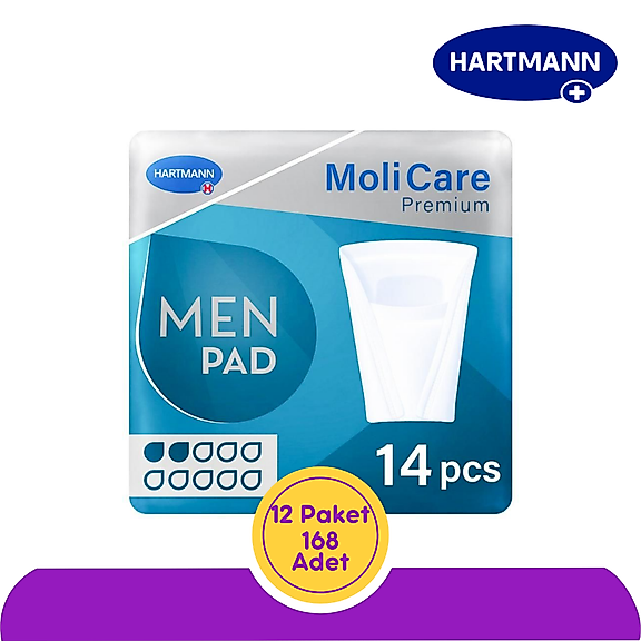 Hartmann MoliCare Men Pad Erkek Mesane Pedi 2 Damla 14'lü (12 paket)