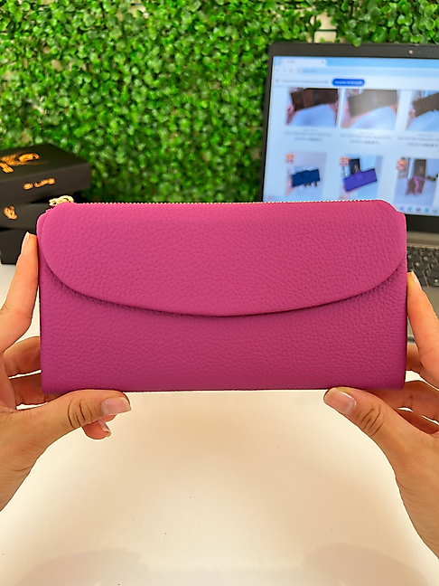 Leorina 2049 Pembe Cüzdan Telefon Bölmeli
