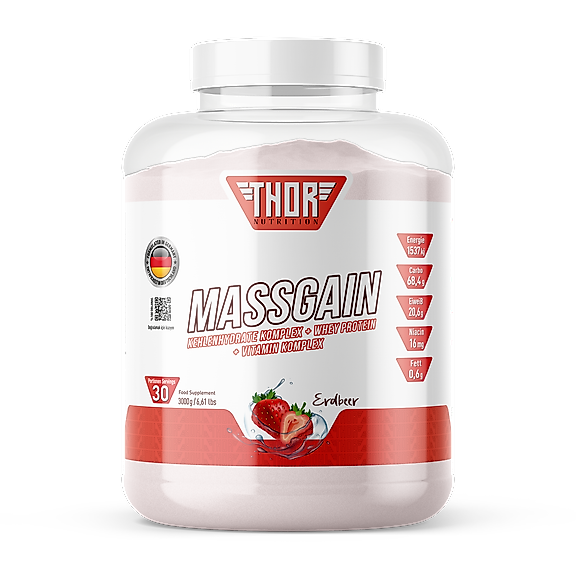 Thor Nutrition 3 kg Massgainer Çilek Aromalı 30 servis