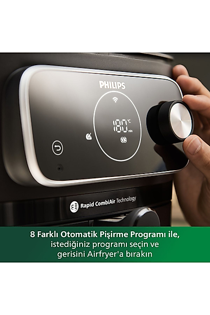 Philips HD9875/90 Airfryer 7000 Serisi XXL Connected, 2 kg, 8.3 L Kapasite, Uzaktan Bağlantılı