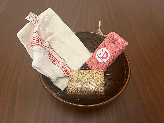 Metal Taslı Hamam Seti 5'li