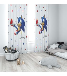 Minibabyrooms Sonic Temalı Fon Perde