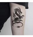 Ejderha Ense, Göğüs, Bilek, Kol, Bacak, Boyun, Sırt Geçici Dövme, Tattoo