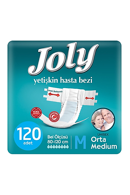 Joly Belbantlı Hasta Bezi Medium (Orta Boy) 120 Adet