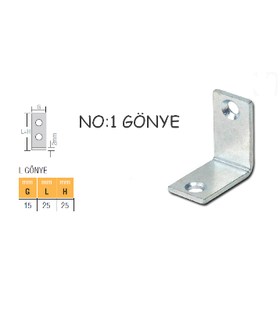 L Gönye No:1 ( 16 mm X 25 mm X 25 mm )