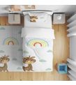 Minibabyrooms Gökkuşağı ve Zürafa Temalı Nevresim Takımı