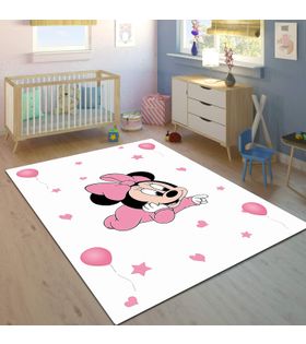 Minibabyrooms Minie Mause Desenli 8 mm Kalınlıkta Çocuk Odası Halısı